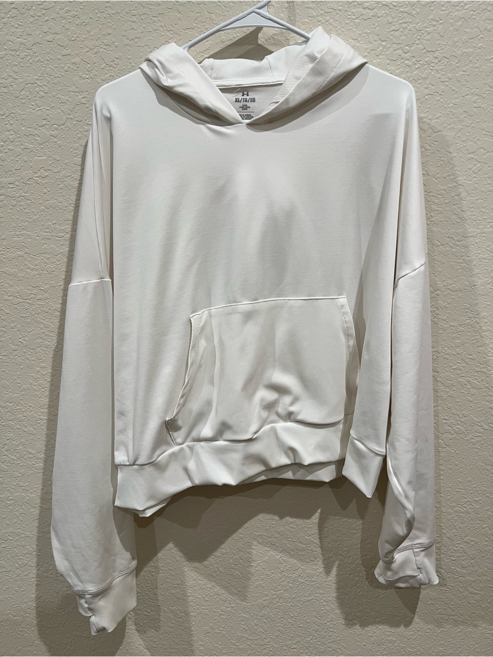 UNDER ARMOUR White Cropped Hoodie
